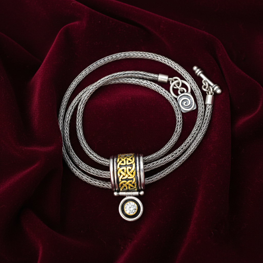 Renee Slider Pendant with Diamond in